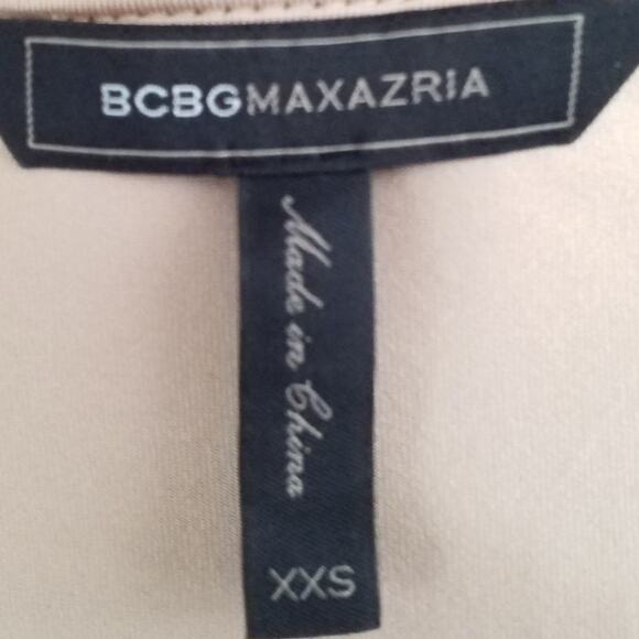 BCBGMAXAZRIA “Kinley” Black Striped Mesh Mini Dress S - Picture 5 of 8